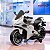Mini Moto Elétrica Infantil Gigante Azul 24v Com Banco Couro E Luzes Branca - Imagem 10