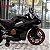 Mini Moto Elétrica Infantil Gigante Azul 24v Com Banco Couro E Luzes Preta - Imagem 9