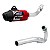 Escape Esportivo Moto Powercore 3 Steel Technology Bomber Para CRF230 2007 À 2020 Vermelho -Pro Tork - Imagem 2