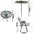 Conjunto Kit De Jardim Praia Guarda Sol + 4 Cadeiras + Mesa - Imagem 2