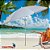 Guarda Sol Articulado Praia Grande 2,4m Pesca Praia Branco - Imagem 9