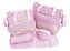 Kit Bolsa Média Maternidade Com Trocador 5 Peças Bebê Rosa - Imagem 2