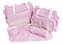 Kit Bolsa Média Maternidade Com Trocador 5 Peças Bebê Rosa - Imagem 3