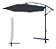 Ombrelone Guarda Sol Suspenso Base Lateral 3,00m Com Capa Cor Azul - Imagem 1