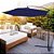 Ombrelone Guarda Sol Suspenso Base Lateral 3,00m Com Capa Cor Azul - Imagem 8