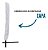 Ombrelone Guarda Sol Suspenso Base Lateral 3,00m Com Capa Cor Branco - Imagem 5