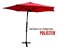 Ombrelone Guarda Sol Lateral 2,70m C/ Led Importway Vermelho - Imagem 7