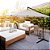 Ombrelone Guarda Sol Suspenso 3,0m Com Base Lateral Branco - Imagem 8