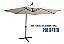 Ombrelone Guarda Sol Suspenso 3,0m Com Base Lateral Branco - Imagem 4