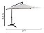 Ombrelone Guarda Sol Suspenso 3,0m Com Base Lateral Branco - Imagem 2