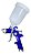 Importway Iwpphvlp-1b Pistola Pintura Gravidade Hvlp 1 Bico 1.4mm Caneca 600ml Azul - Imagem 10