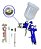 Importway Iwpphvlp-1b Pistola Pintura Gravidade Hvlp 1 Bico 1.4mm Caneca 600ml Azul - Imagem 1