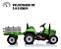 Mini Trator Elétrico Infantil Com Carreta Bateira Recarregável 12v 30kg Verde - Imagem 7