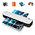 Plastificadora Laminadora 5 em 1 Poliseladora A3 A4 A5 A6 com Corte 360W Iwe001 127V - Importway - Imagem 1