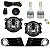 Kit Farol de Milha Gol G5 com Moldura Cromada Botão Tic Tac 2 Pinos + LEDs C6 HB4  - T10 - Imagem 5