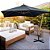Ombrelone Lateral Suspenso Estrutura Madeira 3m Gigante Manivela Jardim Importway Iwoblm-300 Cor Preto - Imagem 10