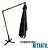 Ombrelone Lateral Suspenso Estrutura Madeira 3m Gigante Manivela Jardim Importway Iwoblm-300 Cor Preto - Imagem 4