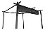 Tenda Gazebo Pergolado Aço 3x3m Retrátil Cobertura Em Poliester Preto Importway Iwgzp-300 - Imagem 6