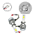 Kit Super LED C6 Mini H1 Potência Brilho com Tecnologia Avançada Iluminação 6000K 12V/24V 30WAutovex - Imagem 2
