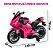 Mini Moto Elétrica Gigante Esportiva 24v Rosa Com Banco De Couro E Luzes - Imagem 2