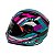 Capacete Moto Fechado Azul e Rosa Viseira Cristal Inmetro Tamanhos 56  - FW3 - Imagem 2
