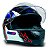 Capacete Para Moto Gt-5 Preto com Vermelho E Azul Fechado Tamanho 56 - FW3 - Imagem 5