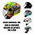 Viseira Capacete Aberto Moto compatíveis com Fw3 X Open Agv Blade e ASX Azul - RS4 - Imagem 4
