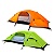 Barraca Individual Windy 1Pessoa Acampamento Impermeável Laranja ou Verde Leve Compacta - NTK - Imagem 2