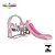 Playground 3 Em 1 Rosa Escorregador, Balanço, Cesta Urso Rosa Importway - Imagem 10
