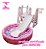 Playground Infantil Balança Cesto Piscina E Escorrega Rosa Importway - Imagem 7