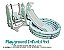 Playground 4x1 Balanço Escorregador Piscina De Bolinha Cor Verde Importway - Imagem 3
