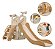 Playground Infantil 4x1 Escorregador Cesta Telescópio Bege Espaço Multifuncional Importway - Imagem 1