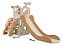 Playground Infantil 4x1 Escorregador Cesta Telescópio Bege Espaço Multifuncional Importway - Imagem 2