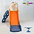 Playground Infantil 4x1 Escorregador Cesta Telescópio Laranja Espaço Multifuncional Importway - Imagem 8