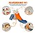Playground Infantil 4x1 Escorregador Cesta Telescópio Laranja Espaço Multifuncional Importway - Imagem 3