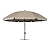 Conjunto de Mesa com Tampo de Vidro para Jardim 6Peças Cadeiras Dobráveis e Guarda Sol Marrom -Kala - Imagem 5
