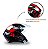 Capacete Aberto Para Moto X Open Speed Vermelho e Preto Fw3 58 Viseira Transparente/Forro Removível - Imagem 3
