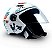 Capacete Moto Tamanho 58 Modelo X Open Stickers Aberto Branco C/ Viseira - Fw3 - Imagem 6
