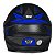 Capacete Fechado Moto R8 Pro Fosco Com Viseira Fumê Preto/Azul Tamanho 60 - Pro Tork - Imagem 4