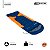 Saco de dormir Freedom NTK Solteiro Azul e Laranja + Isolante Térmico Camping Praia - Kala/Nautika - Imagem 8