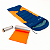 Saco de dormir Freedom NTK Solteiro Azul e Laranja + Isolante Térmico Camping Praia - Kala/Nautika - Imagem 1