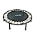 Cama Elástica Jump Dobrável 32 Molas Trampolim Profissional E39 Suporta até 120kg Preto/Bronze Acte - Imagem 1
