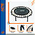 Cama Elástica Jump Dobrável 32 Molas Trampolim Profissional E39 Suporta até 120kg Preto/Bronze Acte - Imagem 8