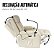 Poltrona Reclinável Massagem Aquecimento Elevação Ergonomica Bege Importway - Imagem 5