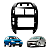Moldura Painel Central Multimidia 9Polegadas Polo Hatch Sedan 2003 à 2011 Preta Padrão Chinês Expex - Imagem 6
