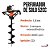 Perfurador De Solo 52cc Profissional 3 Brocas Extensor Incluso Profissional Importway - Imagem 3