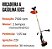 Roçadeira Gasolina 63cc Multifuncional 5x1 Potente Completa Profissional Importway - Imagem 3