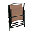 Conjunto Completo Acapulco Aço 4 Cadeiras + Mesa Jardim Área Externa + Ombrelone Guarda-Sol Cor Marrom - Mor - Imagem 8