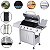 Churrasqueira A Gás Inox Gourmet Completa Com Kit Chapa Forno De Pizza Integrado E Defumador Moderno - Imagem 1