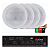 Kit Amplificador Som Ambiente Receiver Orion RC7000 + 4 Arandelas Embutir Full Range 55w RMS Branco- Leson - Imagem 1